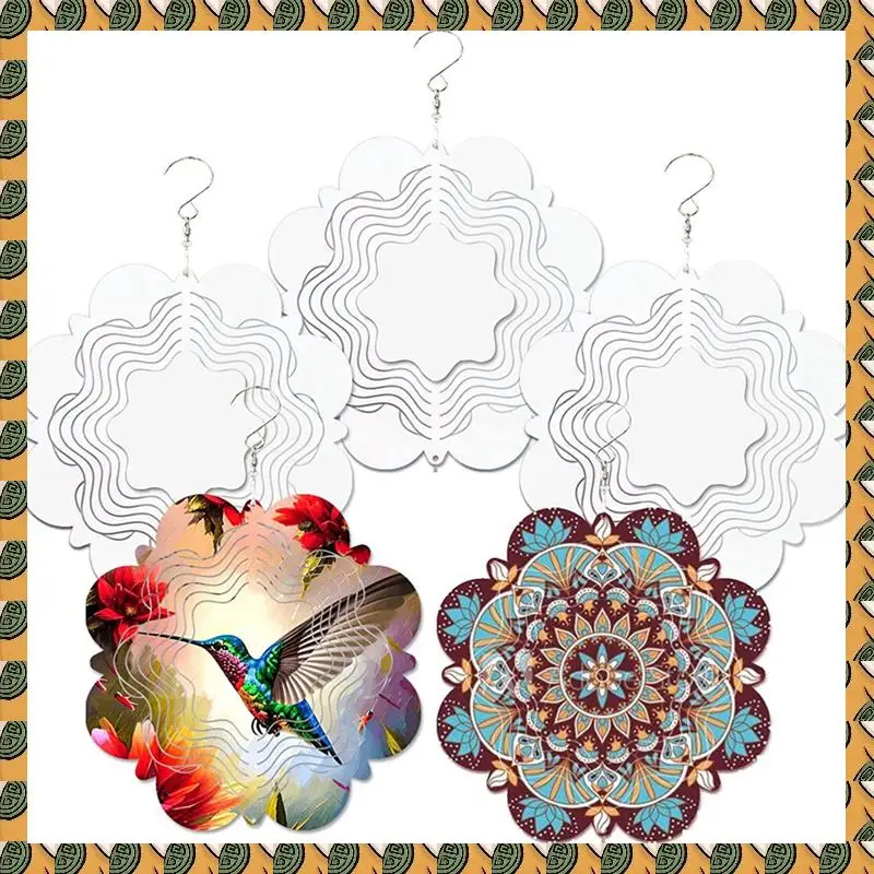 5Pcs 3D Double Sided Wind Spinners Sublimation Blank Hanging Wind Spinners For Indoor Outdoor Decoration
5Pcs 3D Double Sided Wind Spinners Sublimation Blank Hanging Wind Spinners For Indoor Outdoor Decoration