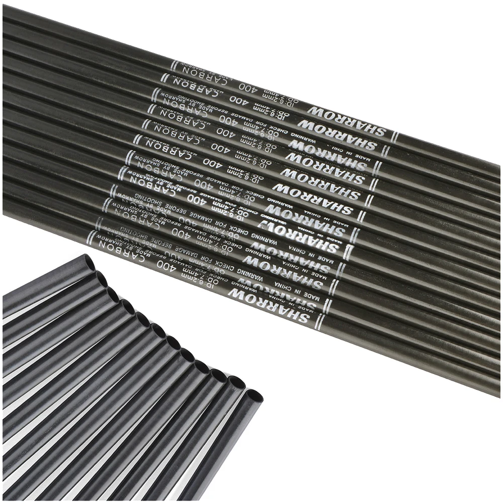 6/12pcs 30 Inch Pure Carbon Arrow Shaft SP400 ID6.2mm OD7.4mm for Bow Archery Hunting Target Shooting Practice
6/12pcs 30 Inch Pure Carbon Arrow Shaft SP400 ID6.2mm OD7.4mm for Bow Archery Hunting Target Shooting Practice