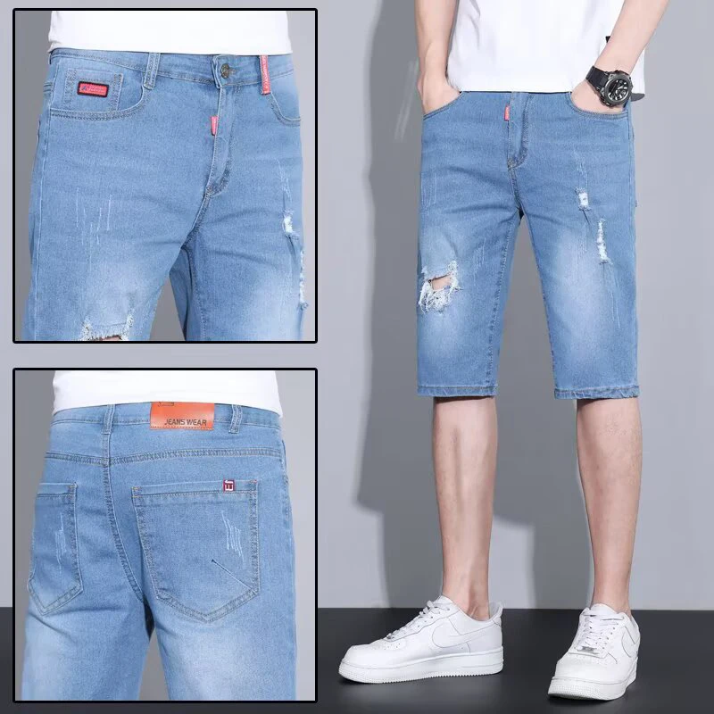 2026 Summer Men Loose Straight Ripped Jeans Male Daily Lightweight Breathable Knee Length Denim Shorts Street Trend Casual Pants
2026 Summer Men Loose Straight Ripped Jeans Male Daily Lightweight Breathable Knee Length Denim Shorts Street Trend Casual Pants