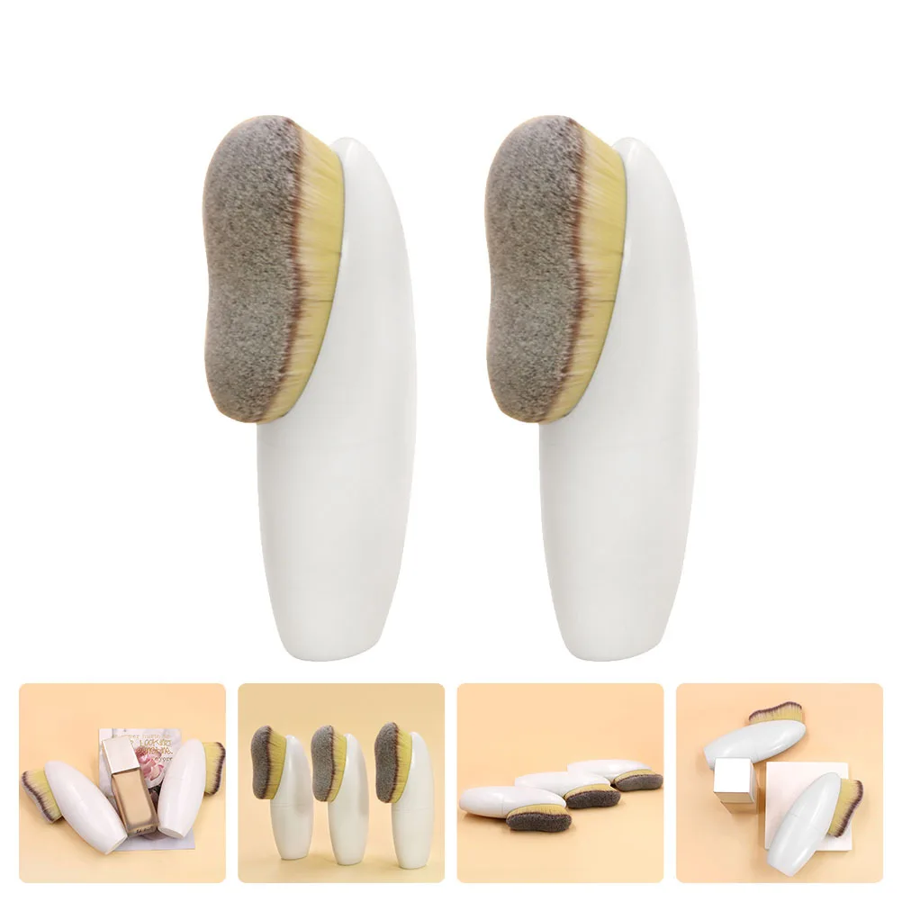 2pcs Makeup Brushes Set Premium Fiber Dense Bristles For Foundation Loose Powder Blush Concealer Eye Shadow Cream Application
2pcs Makeup Brushes Set Premium Fiber Dense Bristles For Foundation Loose Powder Blush Concealer Eye Shadow Cream Application