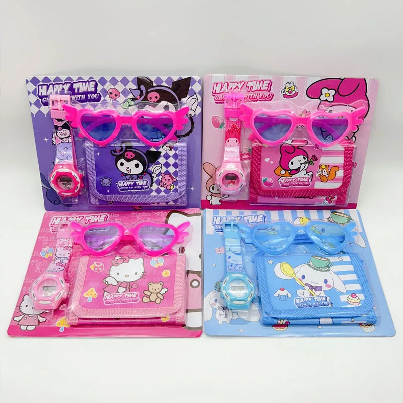 Модные 3 шт., часы Hello Kitty для девочек с единорогом, детские часы с кошельком, очки, часы с изображением Человека-паука, детские часы, набор игрушек 
Модные 3 шт., часы Hello Kitty для девочек с единорогом, детские часы с кошельком, очки, часы с изображением Человека-паука, детские часы, набор игрушек