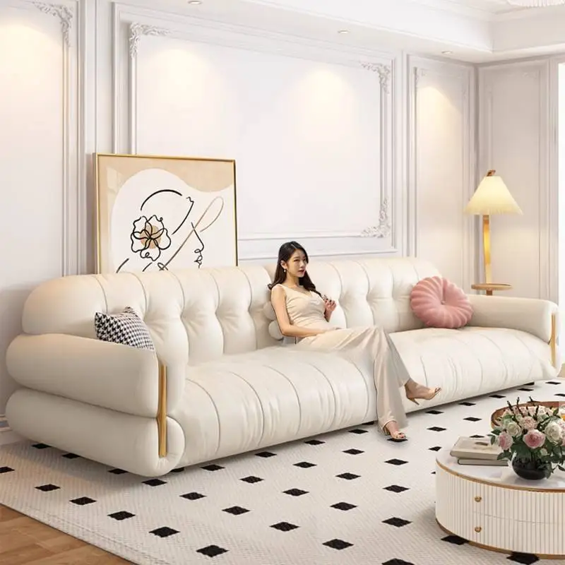 Modern Beige Living Room Sofas Vintage Retro Luxury Lazy Living Room Sofas Boneless Leather Woonkamerbanken Furniture Home
Modern Beige Living Room Sofas Vintage Retro Luxury Lazy Living Room Sofas Boneless Leather Woonkamerbanken Furniture Home