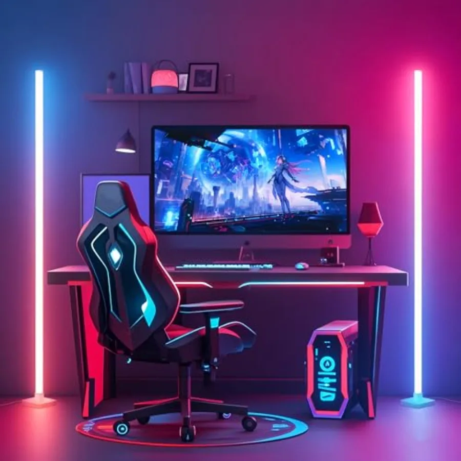 ICRGB Corner Floor Lamp, DIY Floor Lamp with Music Sync and 16 Million Colors, Color Changing Standing Floor LED Lights for Bed
ICRGB Corner Floor Lamp, DIY Floor Lamp with Music Sync and 16 Million Colors, Color Changing Standing Floor LED Lights for Bed