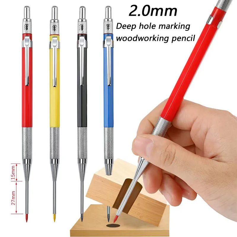 3 шт./компл., набор разноцветных металлических деревообрабатывающих механических карандашей, 2,0 мм, 2B, черный свинцовый сердечник, инструмент для маркировки глубоких отверстий
3 шт./компл., набор разноцветных металлических деревообрабатывающих механических карандашей, 2,0 мм, 2B, черный свинцовый сердечник, инструмент для маркировки глубоких отверстий
