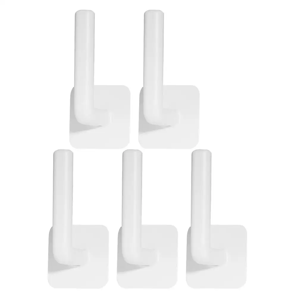 5pcs White Nail-free Adhesive Wall Hooks for Bathroom Towel Key Strong Hold No Residue Home Storage Small Self Hook
5pcs White Nail-free Adhesive Wall Hooks for Bathroom Towel Key Strong Hold No Residue Home Storage Small Self Hook