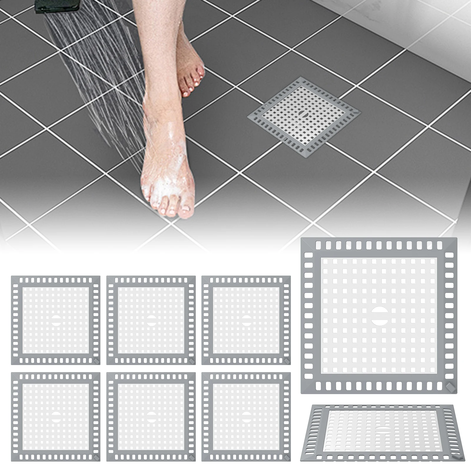 8Pcs Disposable Hair Drain Catcher Mesh Anti-blocking Shower Bathroom Filter Stopper Stopper Stainless Steel Hair Strainer
8Pcs Disposable Hair Drain Catcher Mesh Anti-blocking Shower Bathroom Filter Stopper Stopper Stainless Steel Hair Strainer