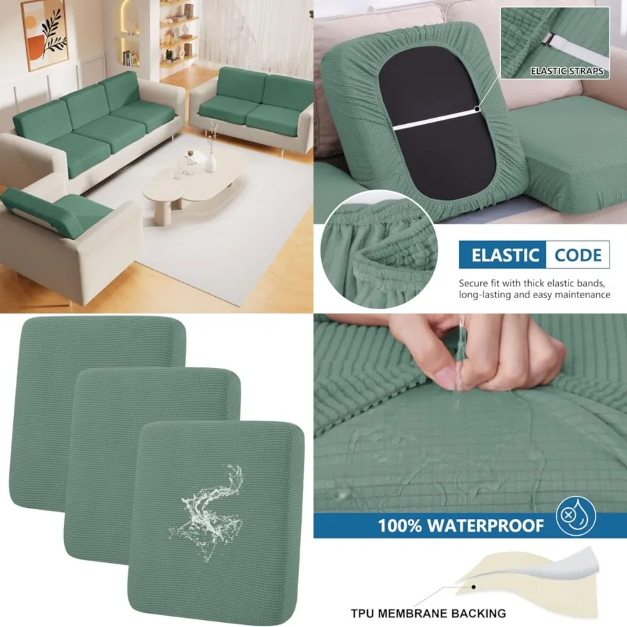 Waterproof Couch Cushion Covers for Pets, Non Slip Sofa Seat Cover for Dogs Washable, Soft Thick Stretch Jacquard Fabric, Sofa
Waterproof Couch Cushion Covers for Pets, Non Slip Sofa Seat Cover for Dogs Washable, Soft Thick Stretch Jacquard Fabric, Sofa