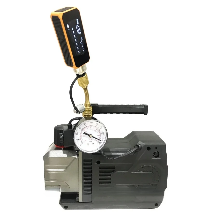 High Accuracy Wireless Vacuum Meter Microns Digital Microns Vacuum Gauge HVAC Refrigerant Vacuum Tester 1/4" SAE, VGW-Mini
High Accuracy Wireless Vacuum Meter Microns Digital Microns Vacuum Gauge HVAC Refrigerant Vacuum Tester 1/4" SAE, VGW-Mini