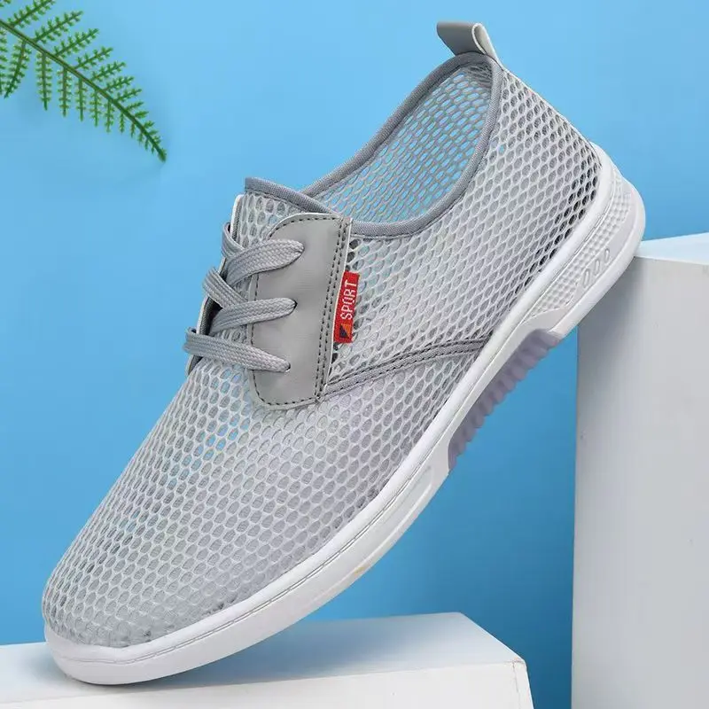 Men Mesh Hollow Out Lace Up Casual Sneakers Summer New Soft Sole Round Toe Lightweight Non Slip Flat sole Casual Board Shoes
Men Mesh Hollow Out Lace Up Casual Sneakers Summer New Soft Sole Round Toe Lightweight Non Slip Flat sole Casual Board Shoes