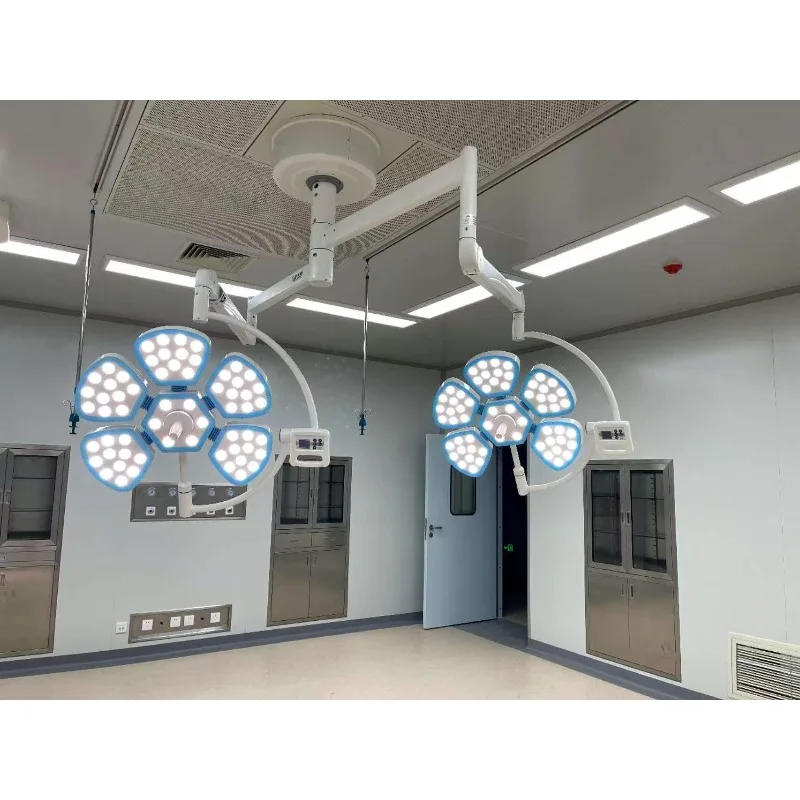 Low Heat Emission Cold Light LED Surgical Shadowless Lamp Dual Head Ceiling Mounted Operating Light
Low Heat Emission Cold Light LED Surgical Shadowless Lamp Dual Head Ceiling Mounted Operating Light