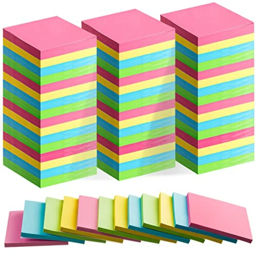 120 Pack Sticky Notes Bulk 3 x 3 inch Self Stick Note Pads Multicolor Paper Memo for Office School Supplies Student Teacher Cla
120 Pack Sticky Notes Bulk 3 x 3 inch Self Stick Note Pads Multicolor Paper Memo for Office School Supplies Student Teacher Cla