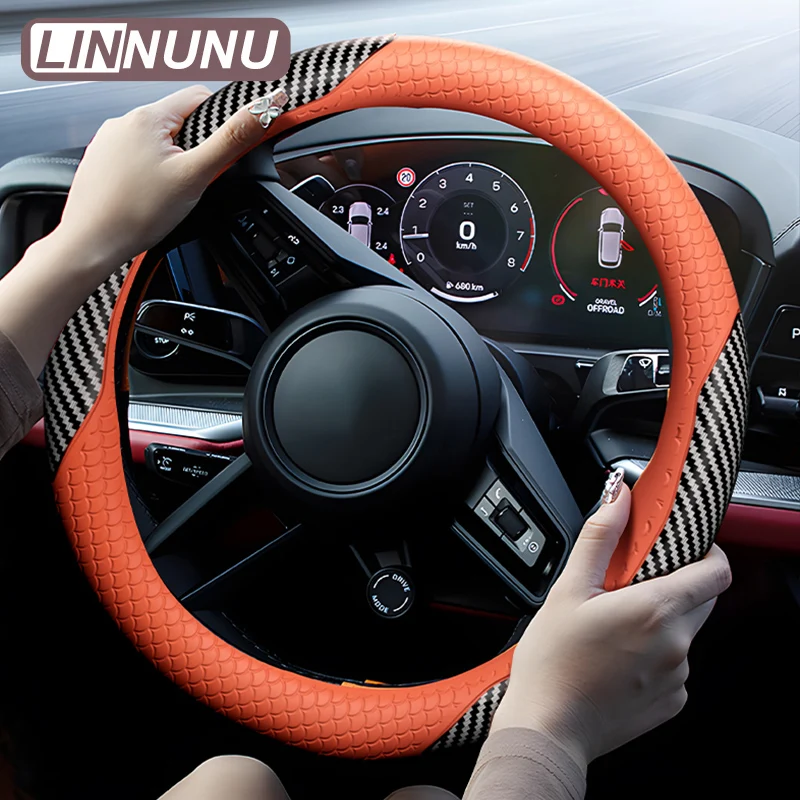 Linnunu Car Steering Wheel Cover, Universal for All Seasons, Liquid Silicone Material, Car Handlebar Cover, Sweat-Absorbent, Non-Slip, Breathable, Suitable for Men and Women, Ultra-Thin Car Accessories, Car Interior Supplies, Suitable for Steering Wheel O
Linnunu Car Steering Wheel Cover, Universal for All Seasons, Liquid Silicone Material, Car Handlebar Cover, Sweat-Absorbent, Non-Slip, Breathable, Suitable for Men and Women, Ultra-Thin Car Accessories, Car Interior Supplies, Suitable for Steering Wheel O