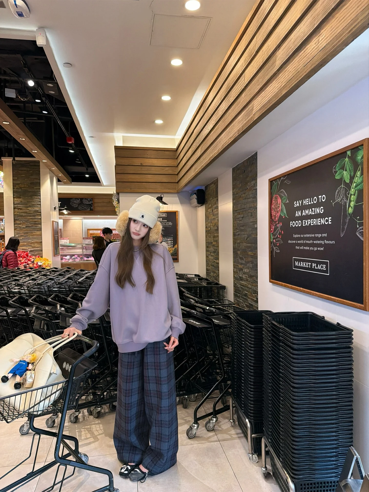 Женские повседневные брюки-палаццо в клетку, фиолетовые, осенне-зимние, свободные, с эластичным поясом, длинные, модные, широкие штанины
Женские повседневные брюки-палаццо в клетку, фиолетовые, осенне-зимние, свободные, с эластичным поясом, длинные, модные, широкие штанины