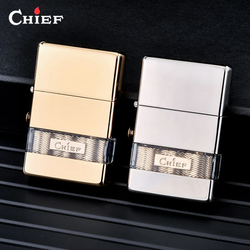 Новая прозрачная керосиновая зажигалка CHIEF 5-го поколения, винтажная классическая, с каменным поджигом, подарок для мужчин
Новая прозрачная керосиновая зажигалка CHIEF 5-го поколения, винтажная классическая, с каменным поджигом, подарок для мужчин