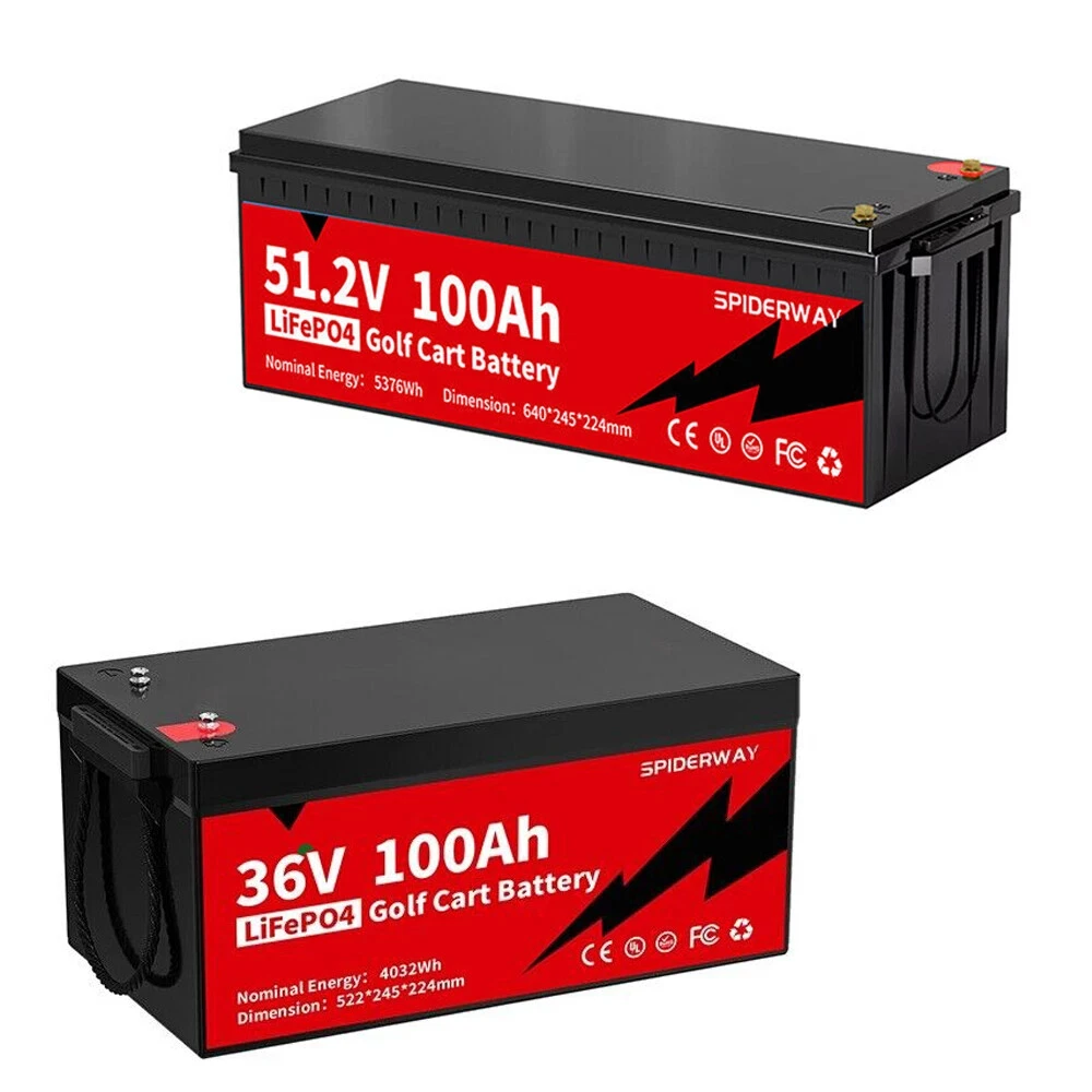 36V/48V 100Ah LiFePO4 Battery 200A BMS 6000+Cycle Golf Cart Solar Off-Grid 9.68kW
36V/48V 100Ah LiFePO4 Battery 200A BMS 6000+Cycle Golf Cart Solar Off-Grid 9.68kW