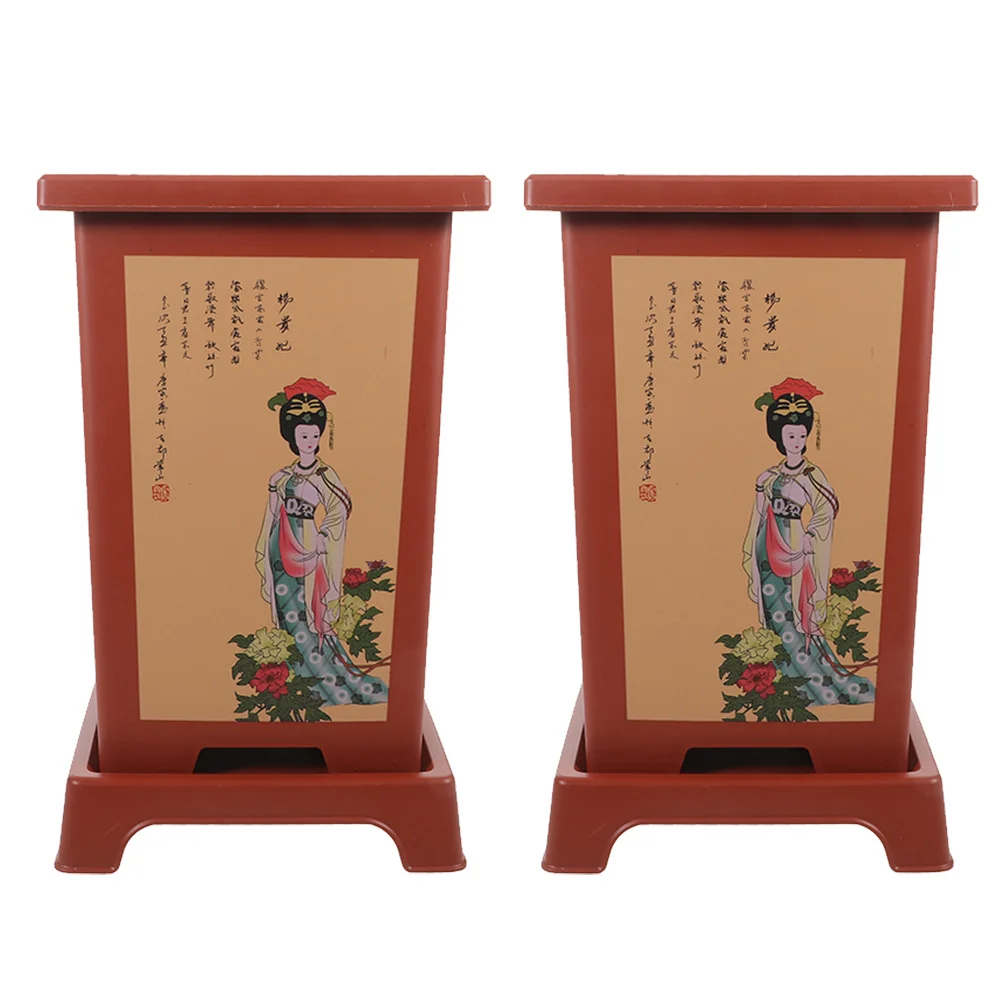 2 Sets Chinese Orchid Pot Style Planter Decorative Pots for Plants Indoor Flower
2 Sets Chinese Orchid Pot Style Planter Decorative Pots for Plants Indoor Flower