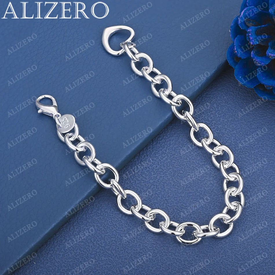 ALIZERO 925 Sterling Silver Heart Chain Bracelets For Women Trend Birthday Gifts Fashion Party Fine Jewelry
ALIZERO 925 Sterling Silver Heart Chain Bracelets For Women Trend Birthday Gifts Fashion Party Fine Jewelry
