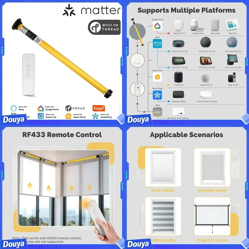 25mm Tubular Blind Motor Matter Wifi Smart Electric Roller Shutter for Bathroom Bedroom Office Intelligent Device
25mm Tubular Blind Motor Matter Wifi Smart Electric Roller Shutter for Bathroom Bedroom Office Intelligent Device