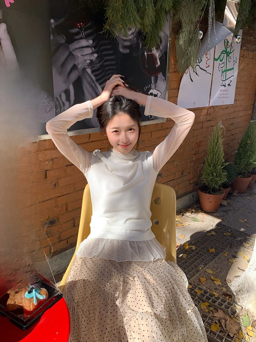 Pure Desire Girl Long Sve Me Splice Футболка с высоким воротником Base irt Женская повседневная футболка из смеси хлопка и полиэстера прямого кроя
Pure Desire Girl Long Sve Me Splice Футболка с высоким воротником Base irt Женская повседневная футболка из смеси хлопка и полиэстера прямого кроя