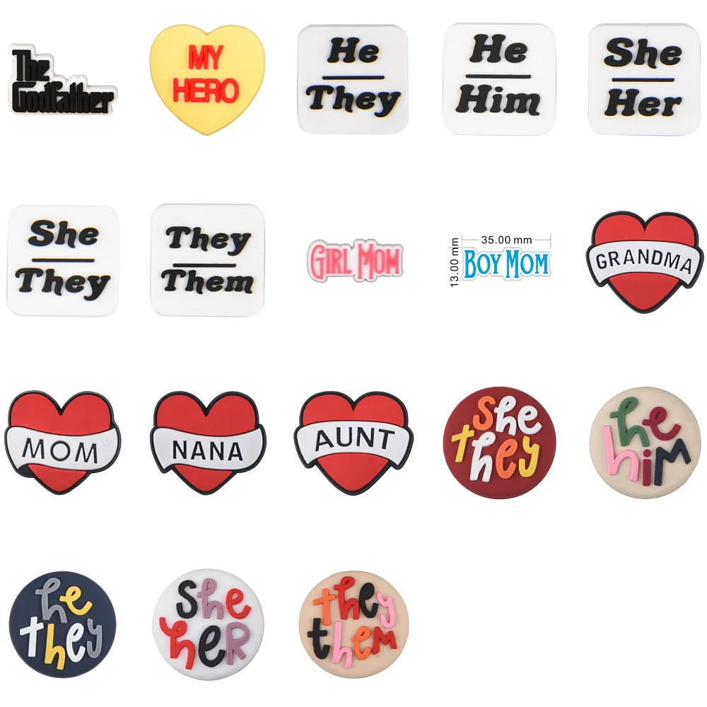 High Quality Festival Shoe Decoration Charms Black Phrase Shoe Charms Love Heart Bracelet Accessories For Birthday Gifts
High Quality Festival Shoe Decoration Charms Black Phrase Shoe Charms Love Heart Bracelet Accessories For Birthday Gifts