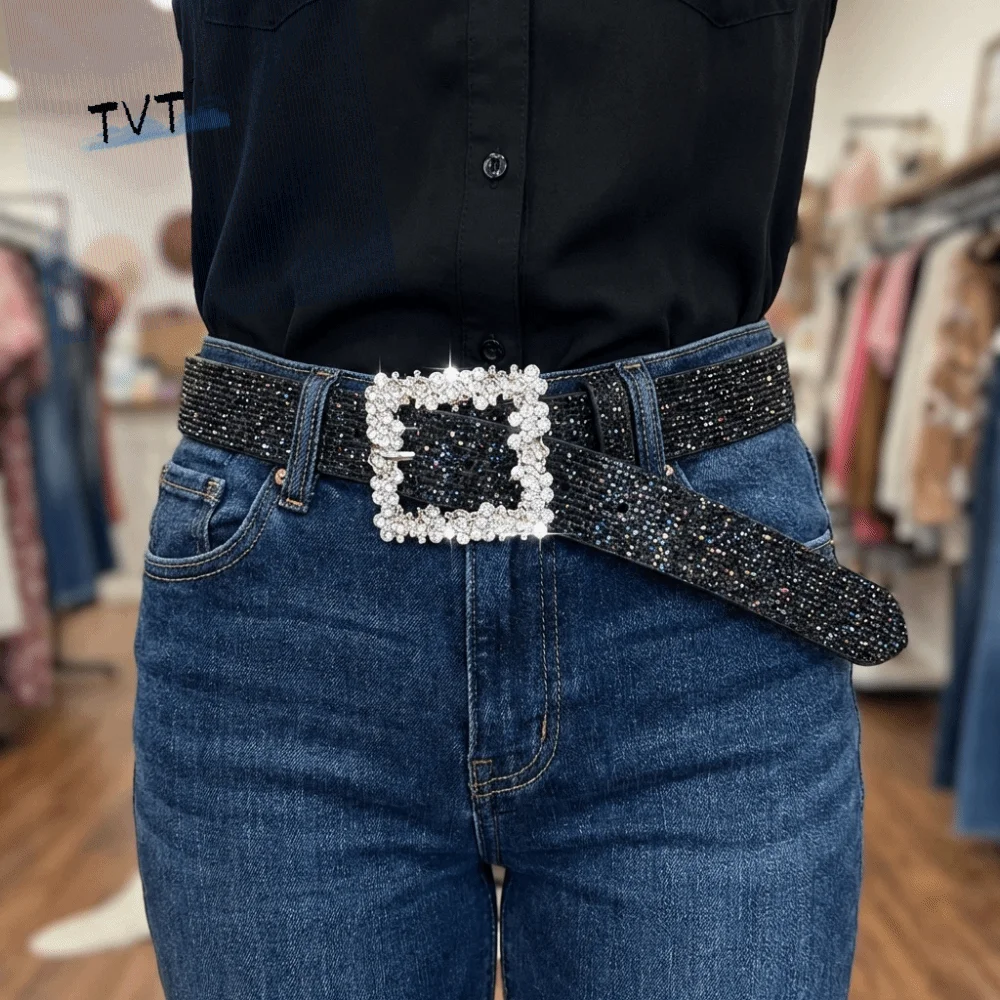 Bling Bling Rhinestone Waist Belt Luxury Adjustable Sparkling Waistband Glitter 120cm Women's Jeans Belt Women Gifts
Bling Bling Rhinestone Waist Belt Luxury Adjustable Sparkling Waistband Glitter 120cm Women's Jeans Belt Women Gifts