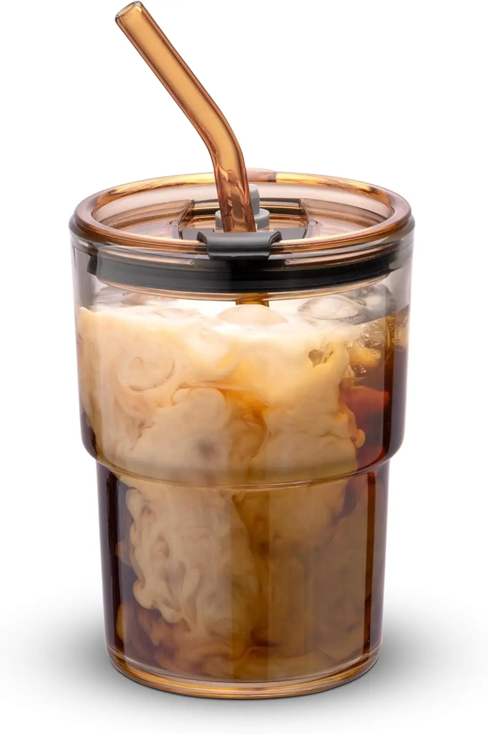 13oz/400ml Insulated Tumbler with Straw and Lid, Thick Wall Glass Cup for Coffee, Iced Tea
13oz/400ml Insulated Tumbler with Straw and Lid, Thick Wall Glass Cup for Coffee, Iced Tea