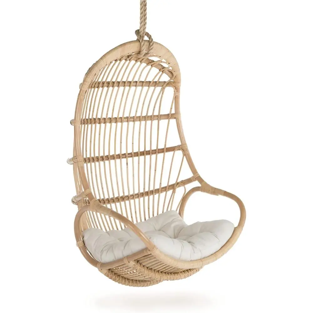 Handwoven Rattan Swing Chair with Cushion for Home, Bedroom, Living Room, and Sunroom Decor
Handwoven Rattan Swing Chair with Cushion for Home, Bedroom, Living Room, and Sunroom Decor