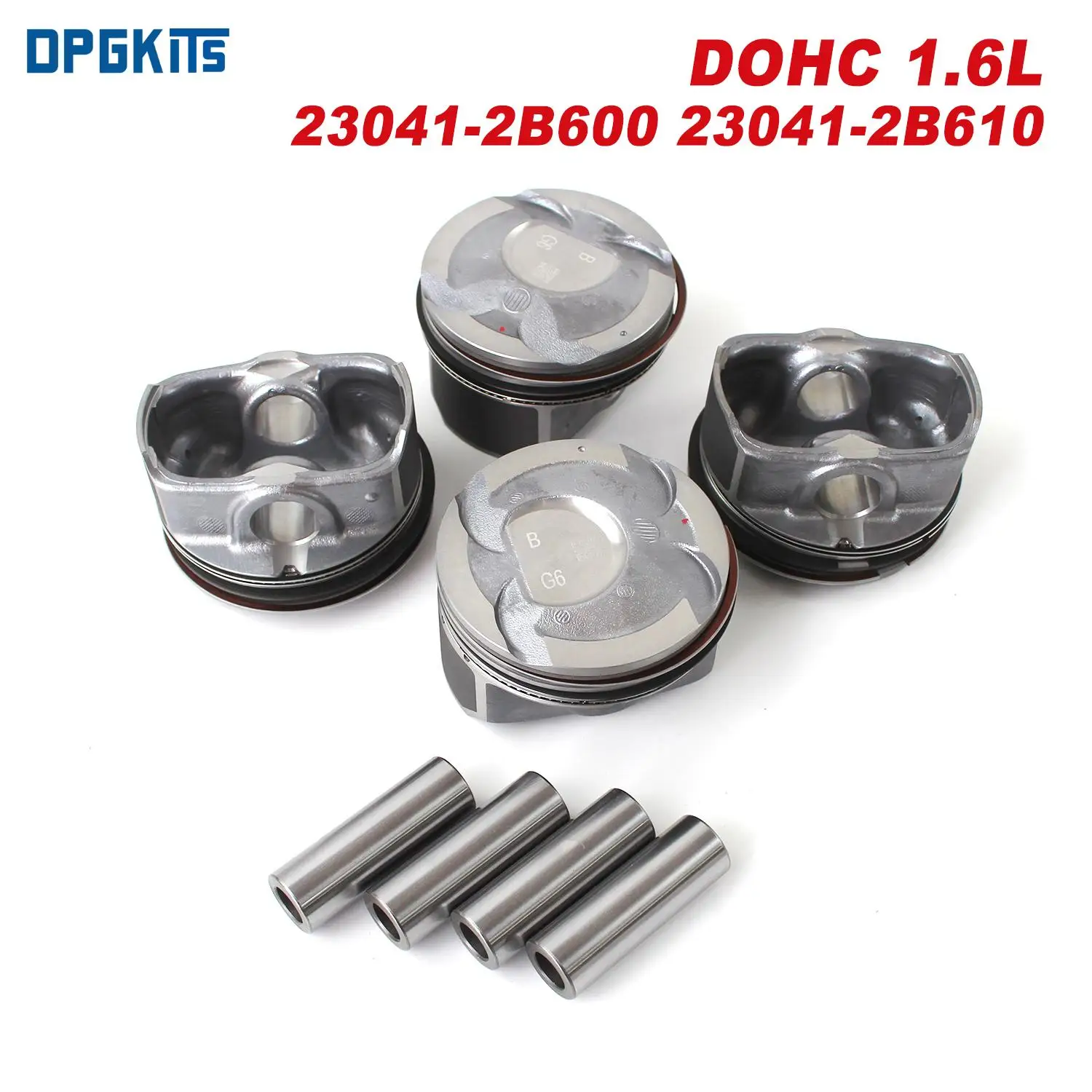 DOHC 1.6 Engine Piston & Rings Kit 23041-2B600 23041-2B610 23041-2B620 23410-2B600 For Hyundai Kia Accent Rio 1.6L 2012-2016
DOHC 1.6 Engine Piston & Rings Kit 23041-2B600 23041-2B610 23041-2B620 23410-2B600 For Hyundai Kia Accent Rio 1.6L 2012-2016