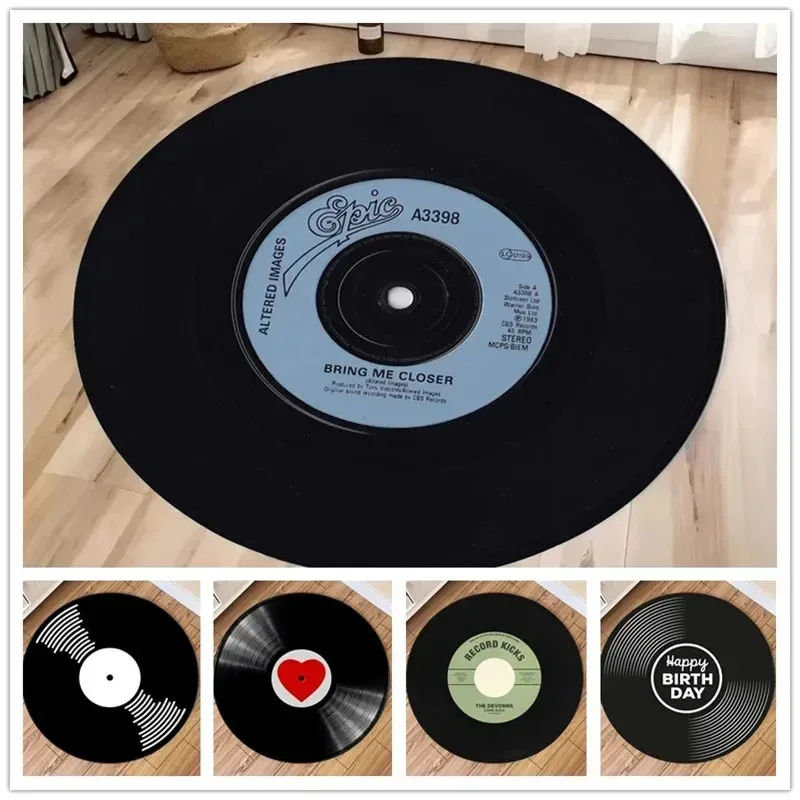 VIKAMA CD Record Round Rug, Vinyl Record Carpet, Plush Non-Slip Floor Mat For Living Room & Bedroom, Music Decor
VIKAMA CD Record Round Rug, Vinyl Record Carpet, Plush Non-Slip Floor Mat For Living Room & Bedroom, Music Decor