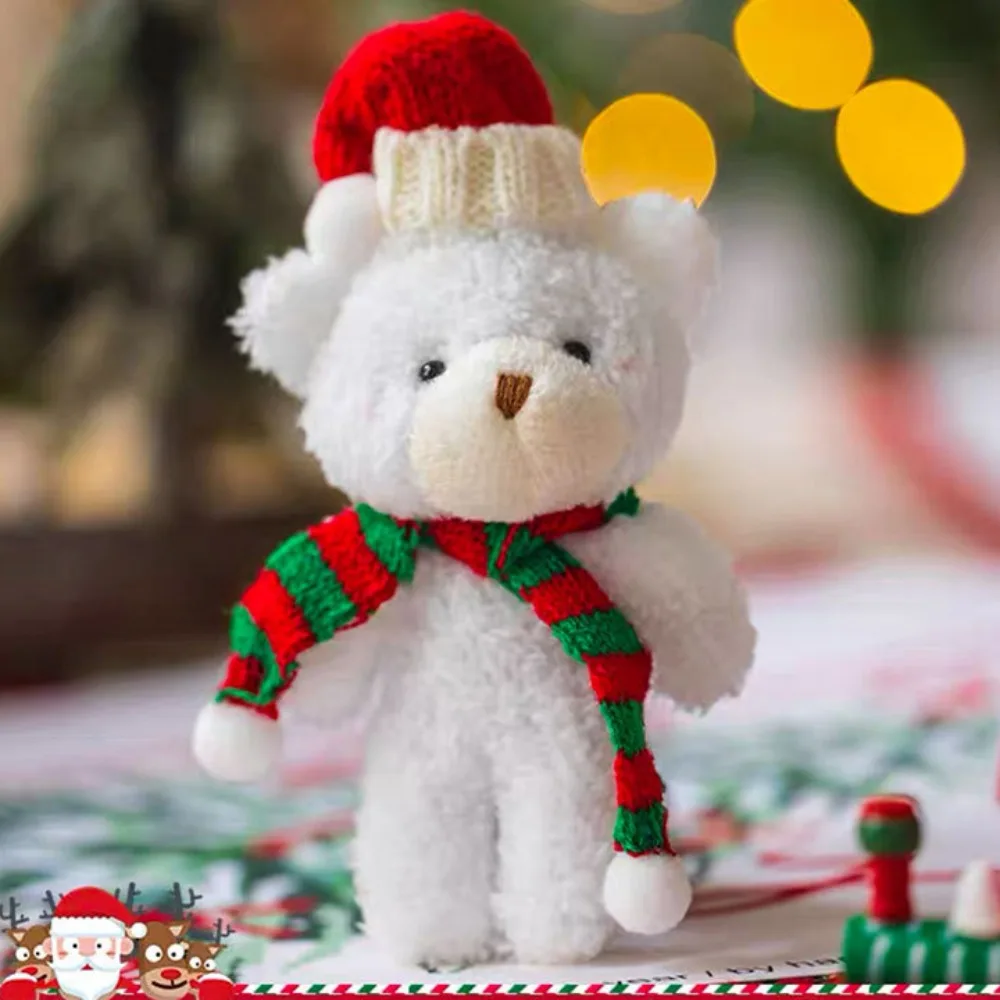 New Polyester Cloth Curly Bear Doll Brown White Couple Hat Bear Christmas Bear Pendant Scarf Blush Bear Bag Pendant
New Polyester Cloth Curly Bear Doll Brown White Couple Hat Bear Christmas Bear Pendant Scarf Blush Bear Bag Pendant