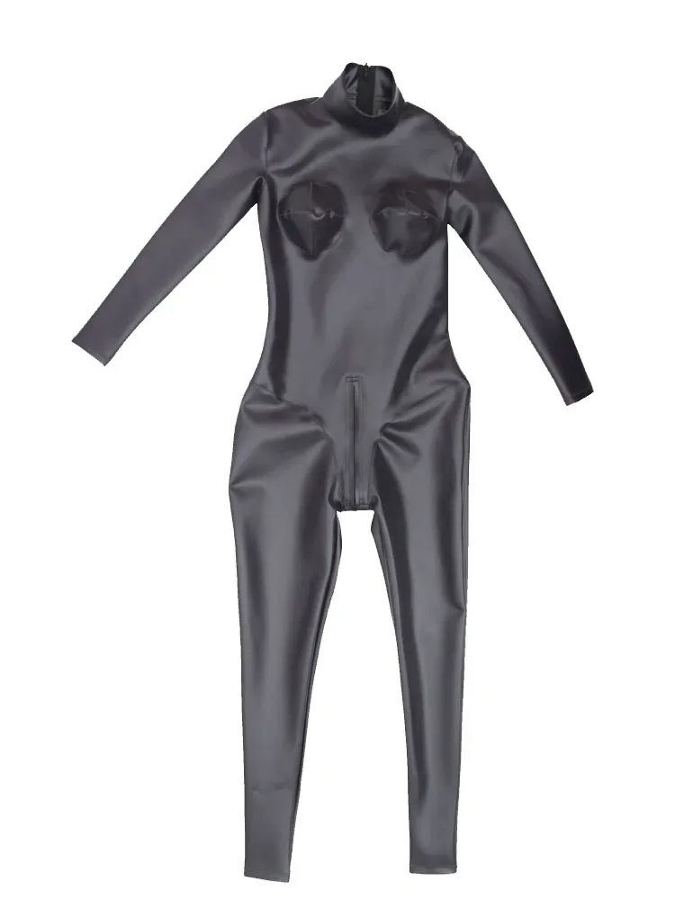 Women PU 3D Breast Shaping Bodysuit Fashion Double Sides Latex PVC Shiny Bodycon Jumpsuit Maid Satge Leoatrd Elastic Tights
Women PU 3D Breast Shaping Bodysuit Fashion Double Sides Latex PVC Shiny Bodycon Jumpsuit Maid Satge Leoatrd Elastic Tights