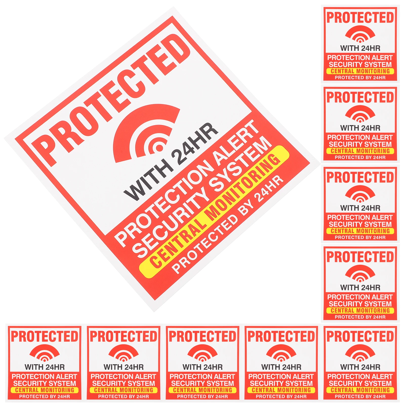 51F Alarm Window Stickers Security Stickers Household Warning Signs Decals Red Paper Protection System Sticker
51F Alarm Window Stickers Security Stickers Household Warning Signs Decals Red Paper Protection System Sticker