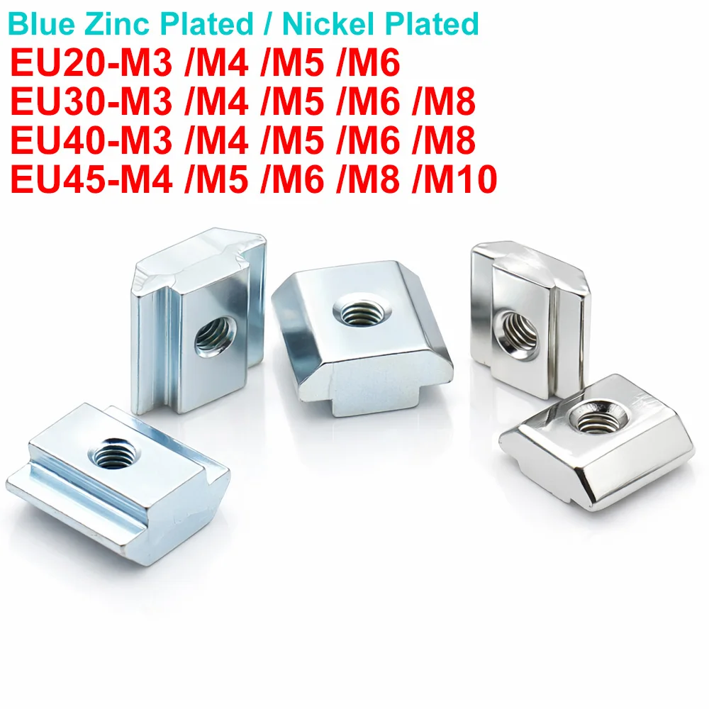 3-20PCS EU Standard T Slot Nut Sliding Hammer Head Boat Type Square Nuts for Aluminum Profile EU20 EU30 EU40 EU45 M3 M4 M5 M6 M8
3-20PCS EU Standard T Slot Nut Sliding Hammer Head Boat Type Square Nuts for Aluminum Profile EU20 EU30 EU40 EU45 M3 M4 M5 M6 M8