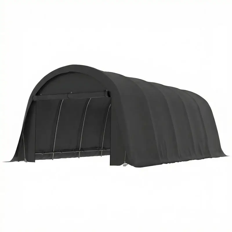 Outsunny 12' x 23.6' Heavy Duty Carport, UPF50+ Portable Garage Car Canopy Tent with Galvanized Frame, Large Door, Dark Gray
Outsunny 12' x 23.6' Heavy Duty Carport, UPF50+ Portable Garage Car Canopy Tent with Galvanized Frame, Large Door, Dark Gray