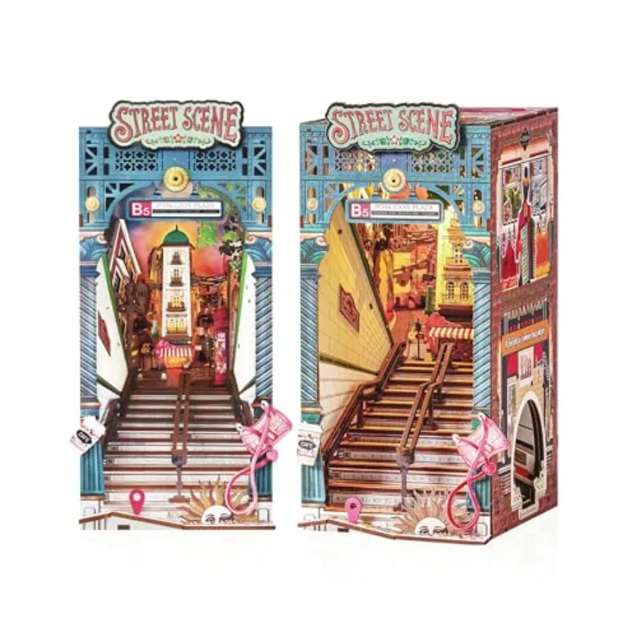 Book Nook Kits DIY 3D Wooden Puzzle for Adults 10" Subway Urban Street Scene Decorative Bookends Bookshelf Insert Decor Creativ
Book Nook Kits DIY 3D Wooden Puzzle for Adults 10" Subway Urban Street Scene Decorative Bookends Bookshelf Insert Decor Creativ