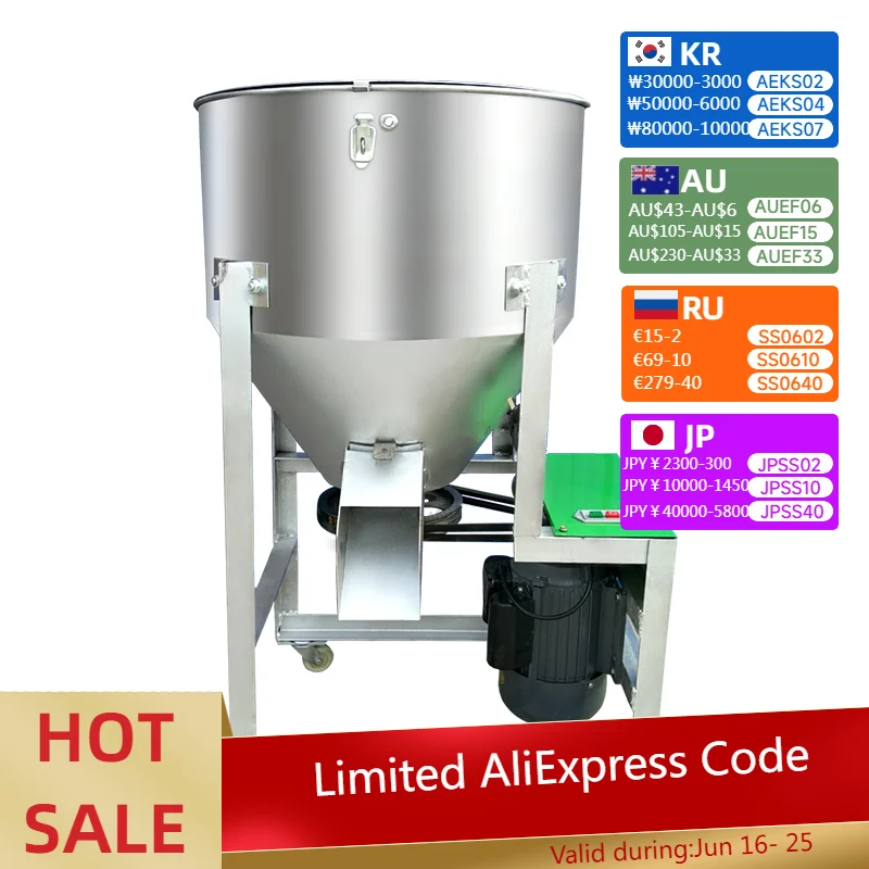 Chicken Feed Mixer Material Mixing Machine Wheat Corn Rice Seed Dressing Coating Machine Plastic Color Mixing Machine
Chicken Feed Mixer Material Mixing Machine Wheat Corn Rice Seed Dressing Coating Machine Plastic Color Mixing Machine