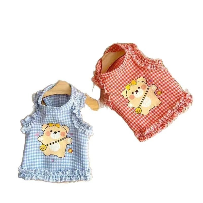 Summer Plaid Pet Clothes Maltese Cartoon Vest Yorkshire Breathable Pullover Bichon Frise Thin Short Sleeve
Summer Plaid Pet Clothes Maltese Cartoon Vest Yorkshire Breathable Pullover Bichon Frise Thin Short Sleeve