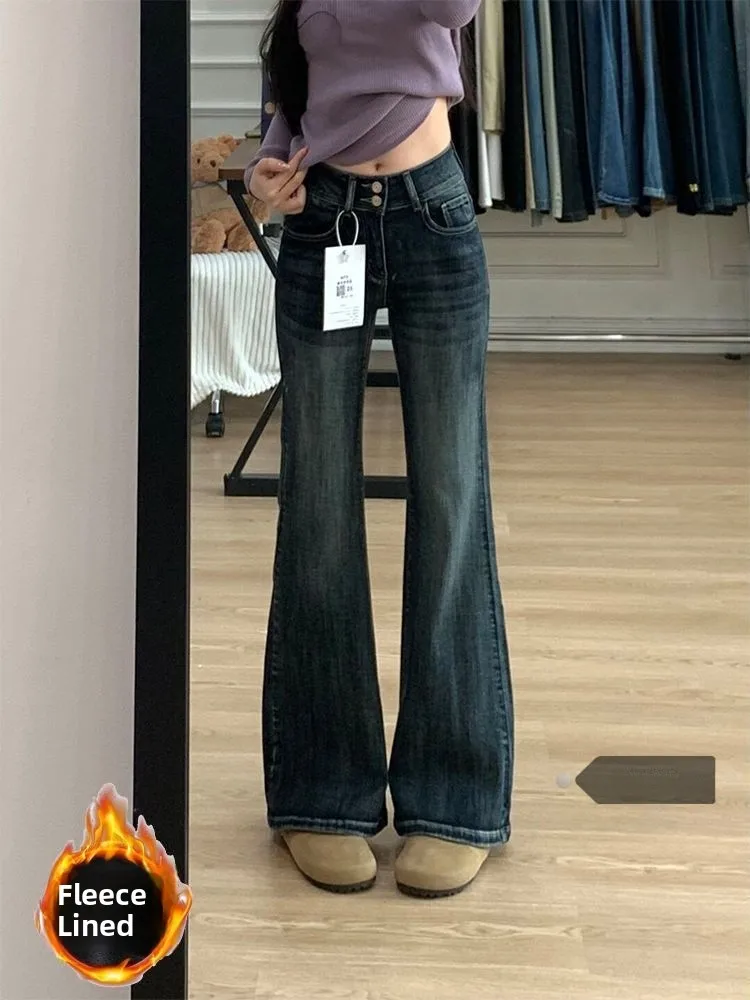 Джинсы женские Thiened Fce, теплые, в стиле ретро, американские, деним, осенне-зимние, с высокой талией, прямые, с деталями, не скатываются в скатки
Джинсы женские Thiened Fce, теплые, в стиле ретро, американские, деним, осенне-зимние, с высокой талией, прямые, с деталями, не скатываются в скатки