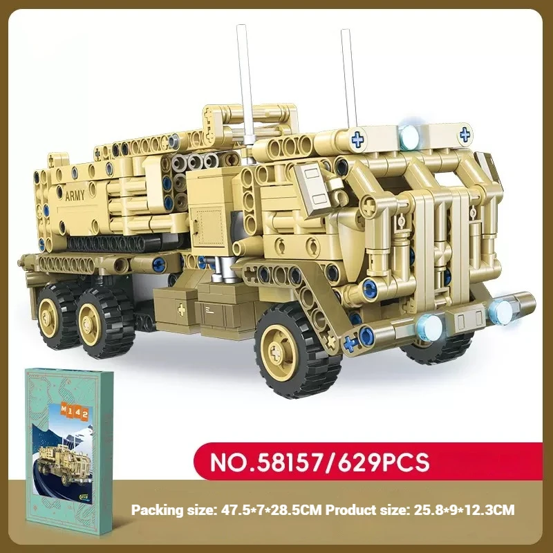 Pullback car rocket launcher building blocks set, car model ornament, model assembly toy, educational toy, boy's birthday gift
Pullback car rocket launcher building blocks set, car model ornament, model assembly toy, educational toy, boy's birthday gift