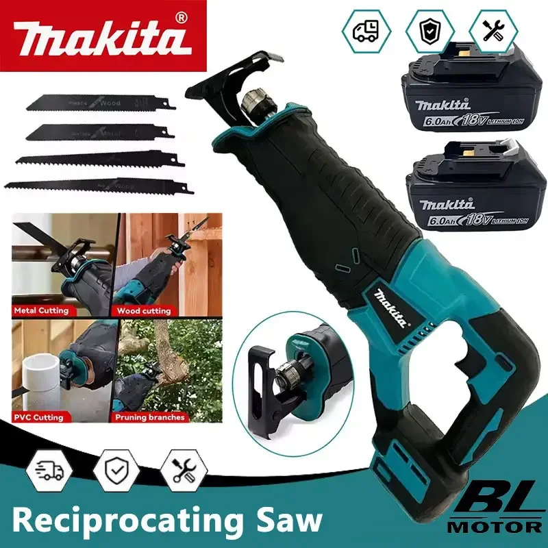 Сменное лезвие для аккумуляторной сабельной пилы Makita для резки деревянных труб или металла, совместимое с аккумуляторами 18В
Сменное лезвие для аккумуляторной сабельной пилы Makita для резки деревянных труб или металла, совместимое с аккумуляторами 18В