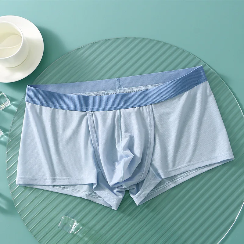 Men's ice silk transparent ultra-thin see through Boxer Shorts sexy breathable protruding underwear for home comfort shorts
Men's ice silk transparent ultra-thin see through Boxer Shorts sexy breathable protruding underwear for home comfort shorts