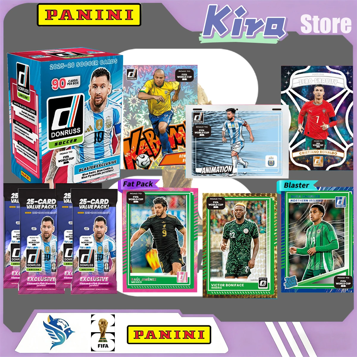Genuine PANINI 2026 Donruss Road To FIFA World Cup Lionel Messi Mbappé Autograph Card 26 Soccer Blaster Box Trading Cards Gifts
Genuine PANINI 2026 Donruss Road To FIFA World Cup Lionel Messi Mbappé Autograph Card 26 Soccer Blaster Box Trading Cards Gifts