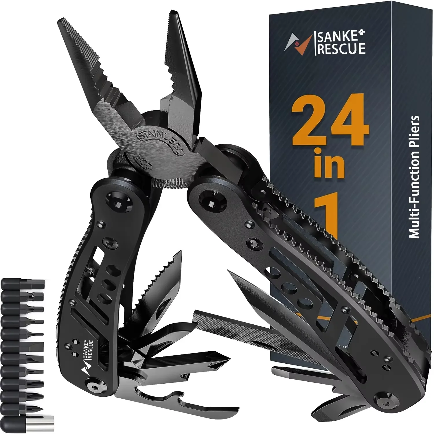 Portable Pocket Multitool 420 Stainless Steel Multitool Pliers Knife Screwdriver for Outdoor Survival Camping Hunting and Hiking
Portable Pocket Multitool 420 Stainless Steel Multitool Pliers Knife Screwdriver for Outdoor Survival Camping Hunting and Hiking