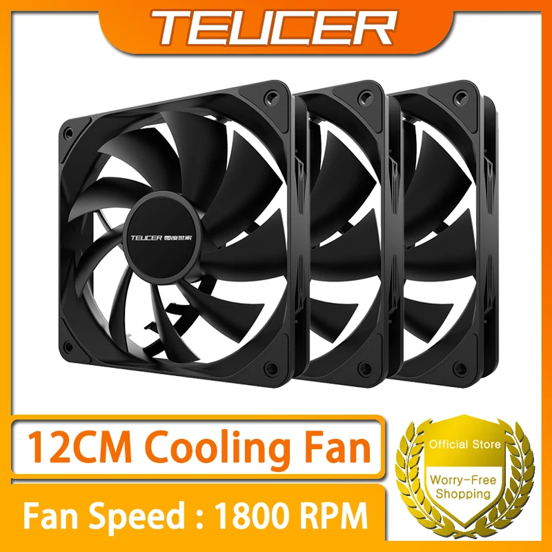 TEUCER FS12025 Охлаждающий вентилятор для ПК 4PIN 12CM Вентилятор охлаждения корпуса с ШИМ, адаптированный к настольному компьютеру с процессором
TEUCER FS12025 Охлаждающий вентилятор для ПК 4PIN 12CM Вентилятор охлаждения корпуса с ШИМ, адаптированный к настольному компьютеру с процессором