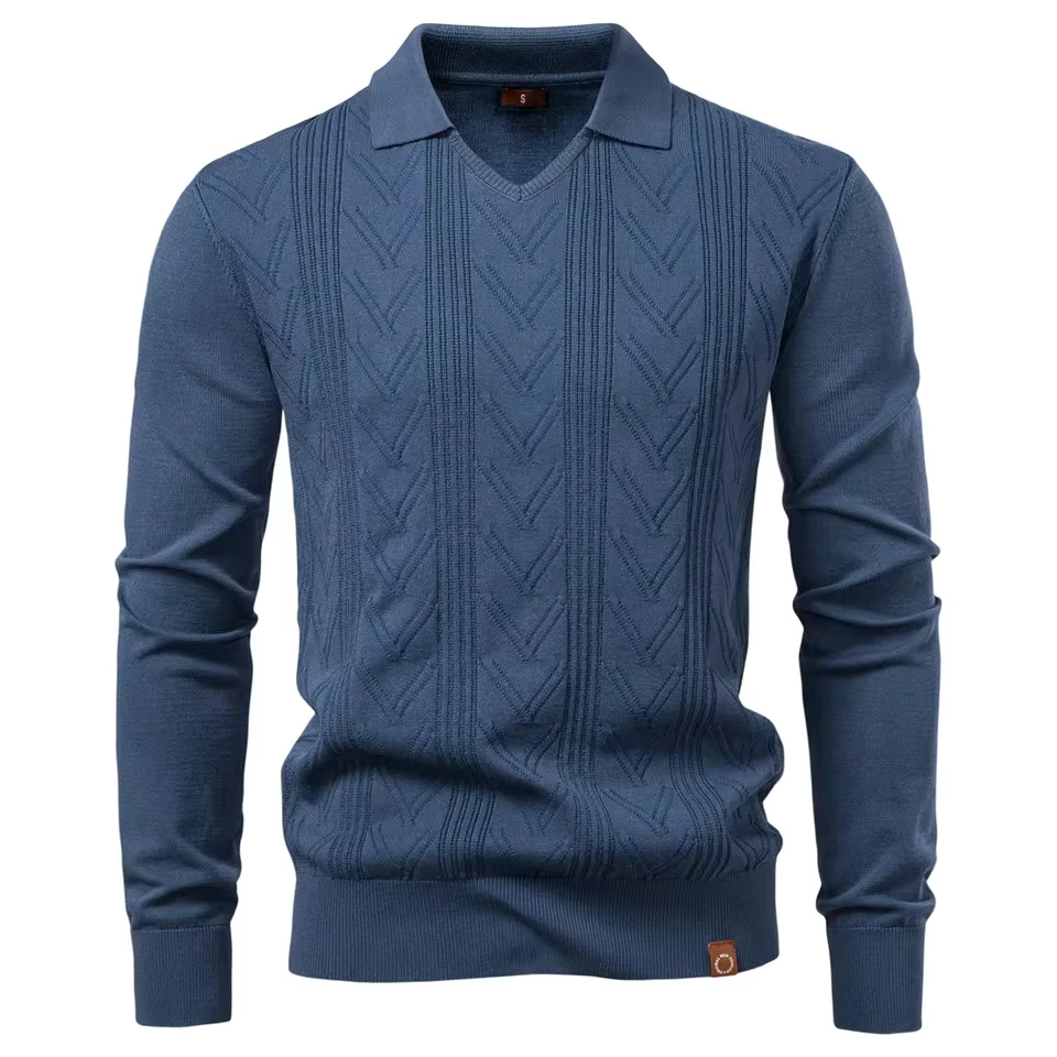 Autumn Winter 2025 New Fashion Men's Solid Color Casual Trendy Basic Simple Turn-down Collar V-neck Knitted Pullovers Male Tops
Autumn Winter 2025 New Fashion Men's Solid Color Casual Trendy Basic Simple Turn-down Collar V-neck Knitted Pullovers Male Tops