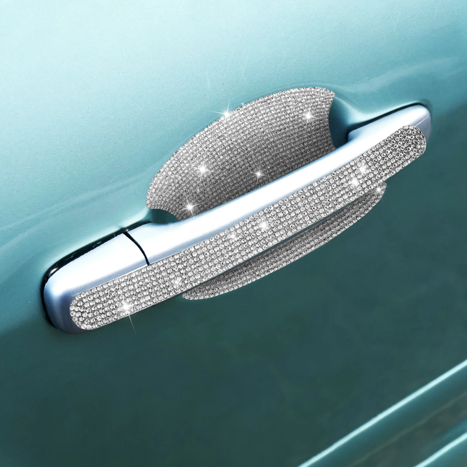 10 pcs Bling Car Door Handle Protector Rhinestone Sticker Universal Scratch Guard For Automotive Exterior Accessories Decor Trim
10 pcs Bling Car Door Handle Protector Rhinestone Sticker Universal Scratch Guard For Automotive Exterior Accessories Decor Trim