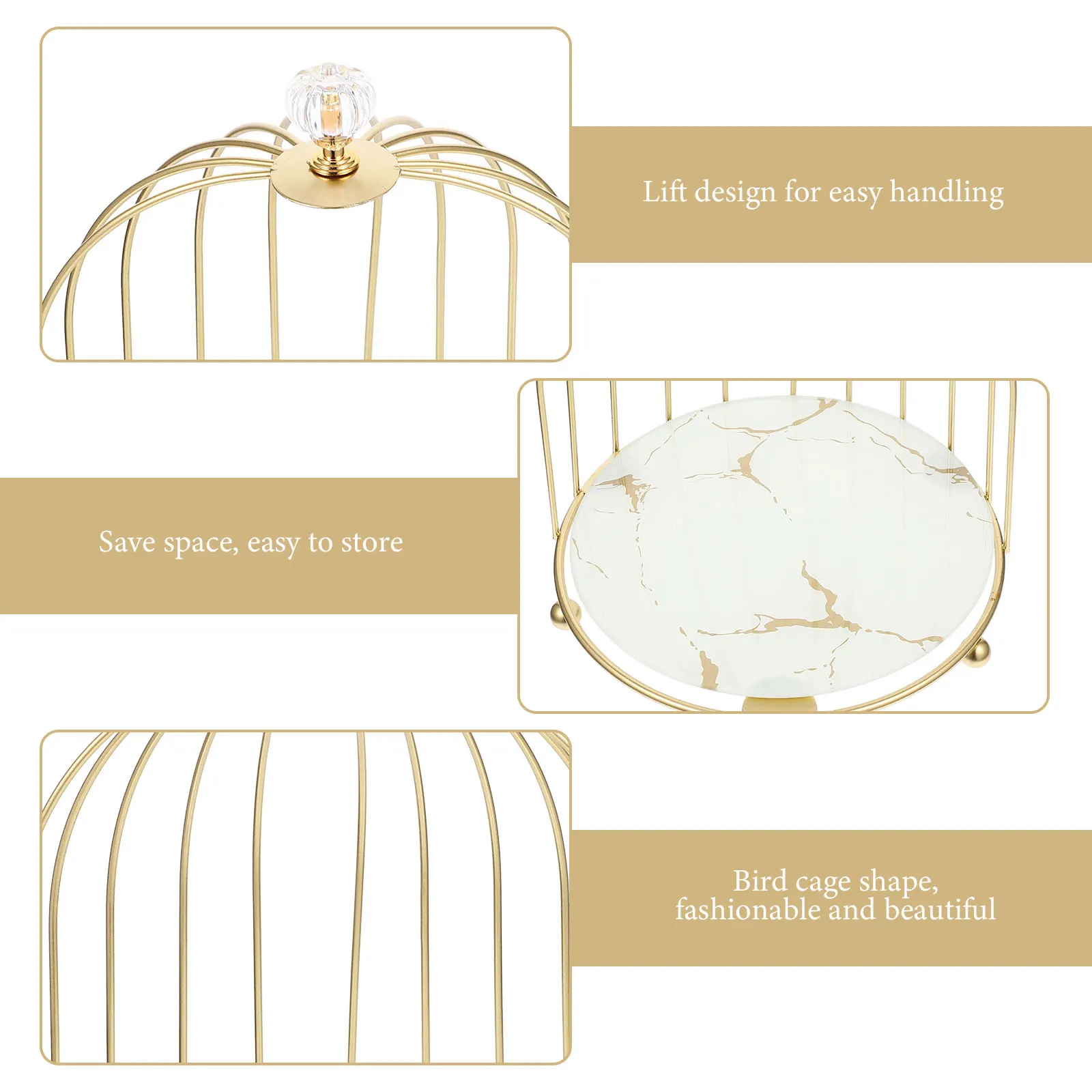 Cake Stand Tray Bird Cage Style Holder Perfume Stands Dessert Table Metal Birdcage Decor for Party
Cake Stand Tray Bird Cage Style Holder Perfume Stands Dessert Table Metal Birdcage Decor for Party