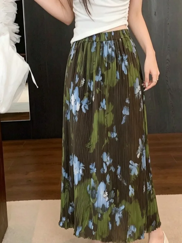 Slimming Vintage Water-Mark Print Pleated A-Line And Midi Skirt for plus Size Women Casual Breathable Skin-Friendly
Slimming Vintage Water-Mark Print Pleated A-Line And Midi Skirt for plus Size Women Casual Breathable Skin-Friendly