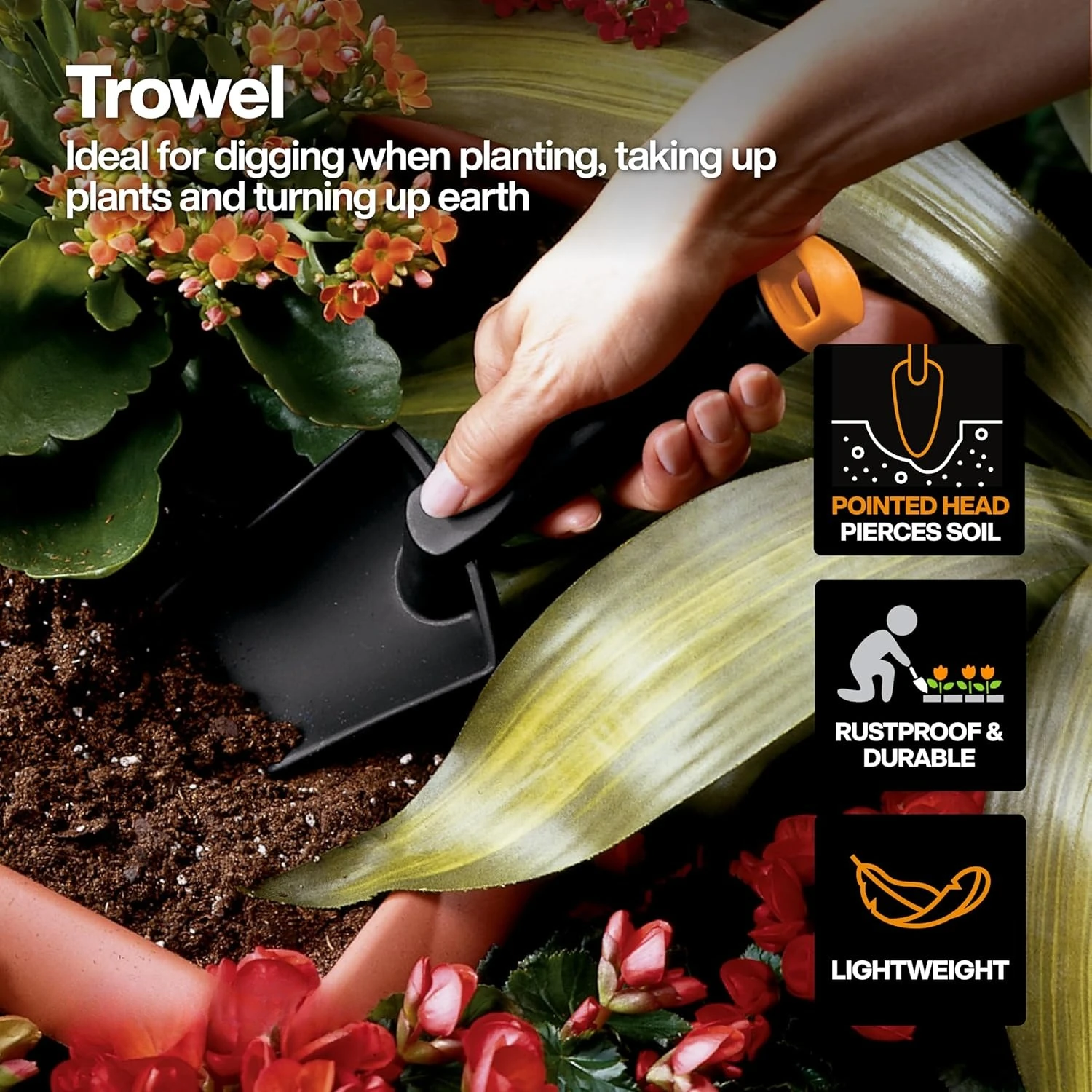 Vegetable Garden Tool Set with Vegetable Shears, Seed Sower, Trowel, Cultivator, Weeder, and L/XL Garden Gloves
Vegetable Garden Tool Set with Vegetable Shears, Seed Sower, Trowel, Cultivator, Weeder, and L/XL Garden Gloves