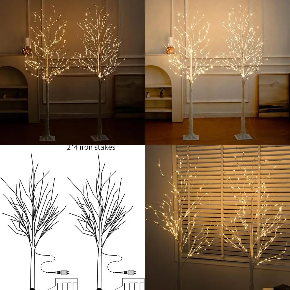 Prelit Artificial Christmas Trees, 2-Pack 6 Feet Tall, 144 Warm White Lights, Indoor/Outdoor Decor, Garden, Wedding, Party, Bedr
Prelit Artificial Christmas Trees, 2-Pack 6 Feet Tall, 144 Warm White Lights, Indoor/Outdoor Decor, Garden, Wedding, Party, Bedr